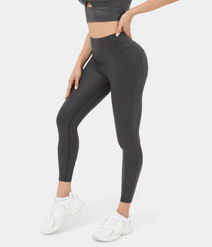 Leggings en simili-cuir brillant